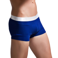 Superbody Sexy Low Waist Pure Cotton Breathable Soft U Convex Boxers Underwear For Men