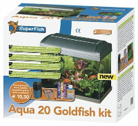 Superfisch Aquarium Aqua Goudvis 20 Zilver #95;_26x40x38 Cm