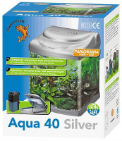 Superfisch Aquarium Aqua Panorama 40 Zilver #95;_33,5x31,5x39 Cm