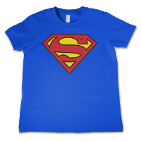 Superman logo verkleed t shirt   blauw   jongens/meisjes   Film/serie merchandise voor kinderen