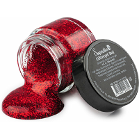 Superstar Glittergel   rood   15 ml   voor lichaam/gezicht en haar   festival   verkleedaccessoires