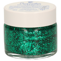 Superstar Glittergel voor lichaam/gezicht en haar   groen   20 ml