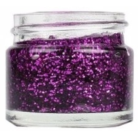 Superstar Glittergel voor lichaam/gezicht en haar   paars   20 ml