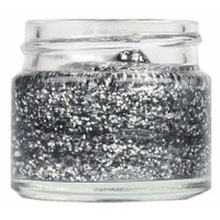 Superstar Glittergel voor lichaam/gezicht en haar   zilver   20 ml