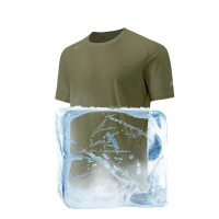 SUPIELD Zomerse koele luchtt shirts Sneldrogend Ademend Elastische Modieuze Koelte Shirt om te hardlopen kamperen wandel
