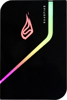 SureFire PyroDrive Gaming 1 TB Externe SSD harde schijf USB C 3.2 Gen 1 Zwart 53691