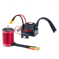 Overtreffen Hobby KK F540 3300KV Borstelloze Motor 45A ESC Waterdichte Set XT60 Plug voor 1/12 RC Auto Voertuigen Model