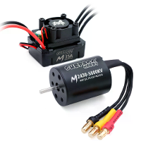 SURPASS HOBBY M2430/M2435/M2440 All Zwarte Waterdichte Borstelloze Motor M35A Waterdichte ESC Motor en ESC Voor 1/18 RC