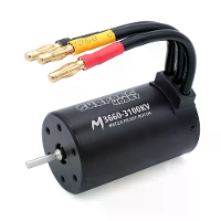SURPASS HOBBY M3650 M3660 3,175 mm as 4,0 mm vergulde connectors volledig zwarte waterdichte borstelloze motor voor 1/10