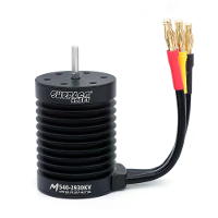 SURPASS HOBBY M540 3.175Mm as 4.0Mm vergulde connectors geheel zwarte waterdichte borstelmotor voor 1/14 RC auto onderde