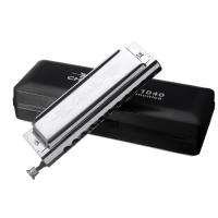 Swan 10 Hold 40 Tone Chromatic Harmonica Sw1040 Key Of C