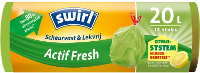 Swirl Afvalzakken Trekband Actif Fresh 20L