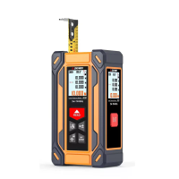 SWTM40RG SW TM60RG 4 in 1 Laser tape Meetlat 40M/60M Digitale Afstandsmeting met Kruislijnlaser Niveau Oplaadbaar Meetge