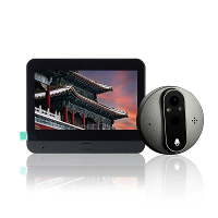 SY 37 Tuya Slimme WiFi Deurcamera 1080P 4,3 inch Kleurenscherm HD Deurbel Oog Kijkgat Nachtzicht 5000mAh Batterij PIR Be