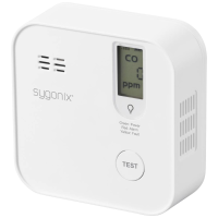 Sygonix Koolmonoxidemelder Set Incl. Batterij (5 jaar), Met app besturing werkt op batterijen Detectie van Koolmonoxide