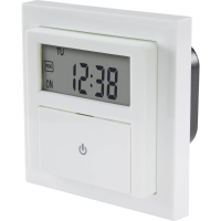 Sygonix SY 4504968 Inbouwtimer Digitaal Weekprogramma 1800 W Countdown functie, Incl. Opzetframe, START/STOP functie, Programmeerfunctie, Toevalsfunctie,