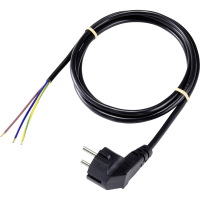 Sygonix SY 5043478 Aansluitkabel Stroom Zwart 2.00 M