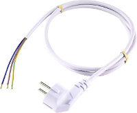 Sygonix SY 5043482 Stroom Aansluitkabel Wit 2.00 M