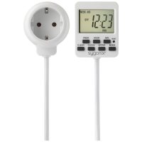 Sygonix SY 5178380 Schakelklok Digitaal Weekprogramma 3500 W Countdown functie, Continubedrijf, Programmeerfunctie, Toevalsfunctie, Timer functie,