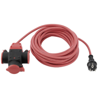 Sygonix SY 5806890 Stroom Verlengkabel 16 A Rood 10.00 M H07RN F 3G 1,5 mm² Weerbestendig