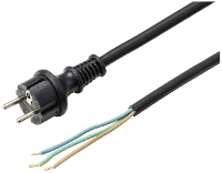 Sygonix SY 6029112 Aansluitkabel Stroom Zwart 4.50 M