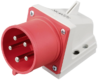 Sygonix SY 6261874 CEE wandstekker 32 A 5 polig 415 V/AC 1 stuk(s)
