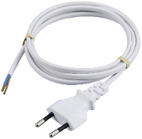 Sygonix SY 6329436 Stroom Netkabel Wit 1.50 M