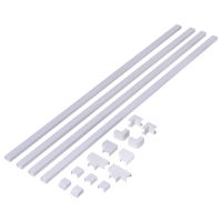 Sygonix SY 6737520 Kabelgoot Verbindingsstuk (l x b x h) 1000 x 24 x 15 mm Wit 1 set(s)
