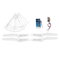 Syma X5 X5c Rc Quadcopter Spare Parts White Propellers+protector+motor+600mah Battery