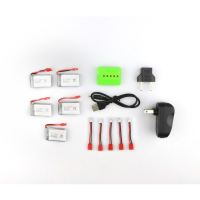 Syma X5hc X5hw Rc Quadcopter Spare Parts 5pcs 3.7V 500mah 25c Battery And Charger Set X5a A12