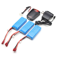 Syma X8c X8w X8g Rc Quadcopter 3x 7.4V 2000mah Battery +1 To 3 Balance Charger + Us Plug Charger
