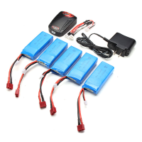 Syma X8c X8w X8g Rc Quadcopter 5x 7.4V 2000mah Battery + 1 To 3 Balance Charger + Us Plug Charger
