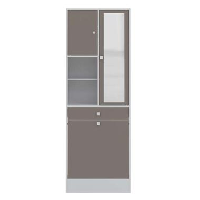 Symbiosis badkamerkast Bladstrup   wit/taupe   181,1x62,6x28,4 cm   Leen Bakker