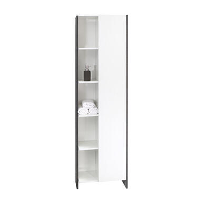 Symbiosis badkamerkast Hokksund   wit/betonkleur   180x50x28,2 cm   Leen Bakker