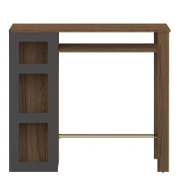 Symbiosis bartafel Farre   walnootkleur/antraciet   103,3x115x50 cm