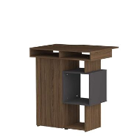 Symbiosis bartafel Kube   walnootkleur/grijs   101,1x89,5x67 cm