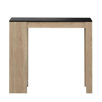 Symbiosis bartafel Skolding   eikenkleur/zwart   102,7x115x50 cm