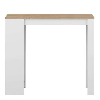 Symbiosis bartafel Skolding   wit/eikenkleur   102,7x115x50 cm