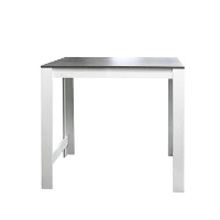 Symbiosis bartafel Tilst   wit/betongrijs   102x110x70 cm