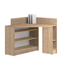 Symbiosis hoekbureau Skorup   eikenkleur   98,6x94x94 cm   Leen Bakker