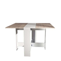 Symbiosis inklapbare tafel Laugen   wit/eikenkleur   73,4x28x76 cm