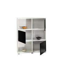 Symbiosis kast Jondalen   wit/zwart   107x89,5x28 cm   Leen Bakker