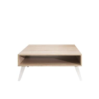 Symbiosis salontafel Dokka   wit/eikenkleur   42x89x67 cm