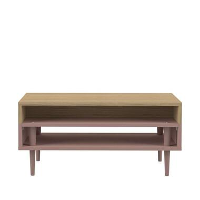 Symbiosis salontafel Esby   eikenkleur/oudroze   37x80x53 cm