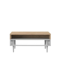Symbiosis salontafel Esby   eikenkleur/wit   37x80x53 cm
