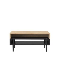 Symbiosis salontafel Esby   eikenkleur/zwart   37x80x53 cm