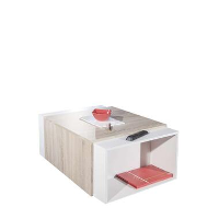 Symbiosis salontafel Halse   wit/eikenkleur   38,1x65x67 cm