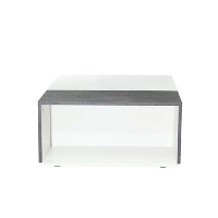Symbiosis salontafel Krossen   wit/betongrijs   34x89x67 cm
