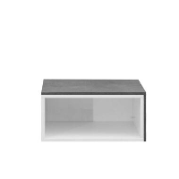 Symbiosis salontafel Rostoya   wit/betongrijs   35x70x40 cm