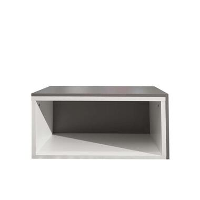 Symbiosis salontafel Rostoya   wit/taupe   35x70x40 cm